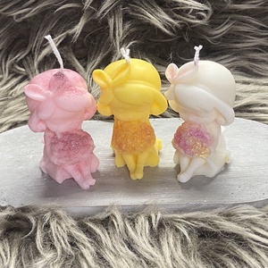 Virágos kislány gyertya, Kellékek & szerszámok, Dekorációs kellékek, Dekorációs gyertya, Gyertya-, mécseskészítés, MESKA