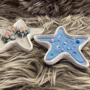 Csillag alakú gyertyatál - otthon & életmód - gyertya, illat, aroma - gyertya - Meska.hu