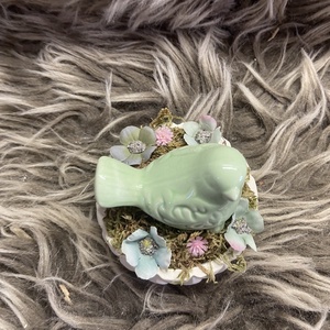 Kisméretű madárkás dísz - otthon & életmód - dekoráció - húsvéti asztaldíszek - Meska.hu