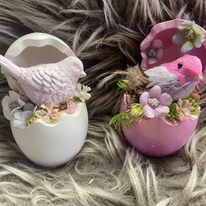 Kisméretű kikelt madárkás dísz - otthon & életmód - dekoráció - húsvéti asztaldíszek - Meska.hu