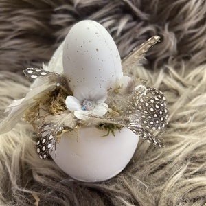 Kisméretű tojásos dísz tojáshéjban - otthon & életmód - dekoráció - húsvéti asztaldíszek - Meska.hu