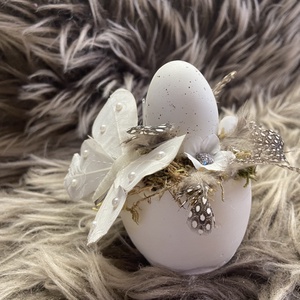 Kisméretű tojásos dísz tojáshéjban - otthon & életmód - dekoráció - húsvéti asztaldíszek - Meska.hu