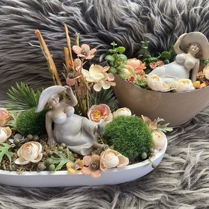 Anya várja a meleget asztaldísz, Otthon & Életmód, Virágdekoráció, Virágdíszek, Asztali virágdísz, , MESKA