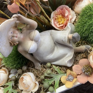 Anya várja a meleget asztaldísz - otthon & életmód - virágdekoráció - virágdíszek - asztali virágdísz - Meska.hu