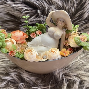 Anya várja a meleget asztaldísz - otthon & életmód - virágdekoráció - virágdíszek - asztali virágdísz - Meska.hu