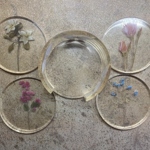 Epoxy poháralátét készlet, Otthon & Életmód, Konyhafelszerelés, tálalás, Tálalás, Tányér- és poháralátét, , MESKA