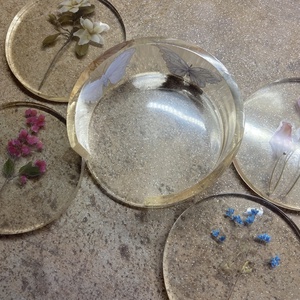 Epoxy poháralátét készlet - otthon & életmód - konyhafelszerelés, tálalás - tálalás - tányér- és poháralátét - Meska.hu