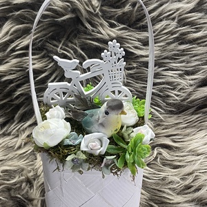 Kosras asztaldísz - otthon & életmód - virágdekoráció - virágdíszek - asztali virágdísz - Meska.hu