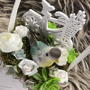 Kosras asztaldísz - otthon & életmód - virágdekoráció - virágdíszek - asztali virágdísz - Meska.hu