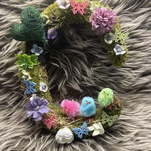 Vidám tavaszi ajtódísz - Meska.hu