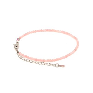 Fazettált rózsakvarc golyós ásvány karkötő állítható kapoccsal 2�2,5mm, Ékszer, Karkötő, Ásványkarkötő, , MESKA