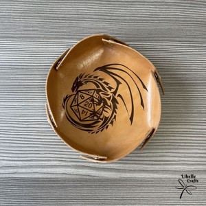 Kocka köré font sárkány motívumos kockadobó tálca, Játék & Sport, Szerepjáték, , MESKA