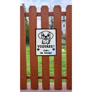 Kutyatábla Cukival, Otthon & Életmód, Ház & Kert, Kutyatábla, , MESKA