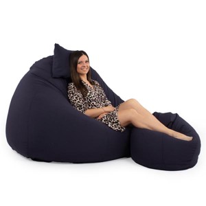 Navy ALL IN Grandiózus Babzsákfotel Garnitúra, , , MESKA