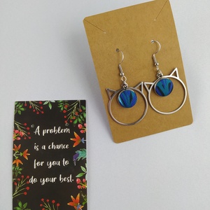 Cicás fülbevaló - Meska.hu