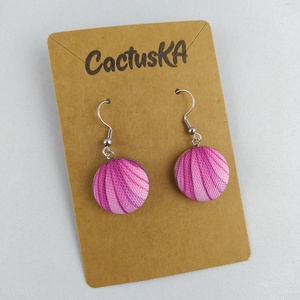 Lila lógós fülbevaló  - Meska.hu