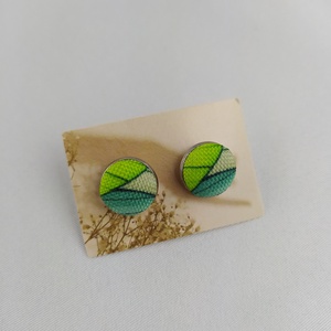 Absztrakt bedugós fülbevaló , Ékszer, Fülbevaló, Pötty fülbevaló, Ékszerkészítés, MESKA