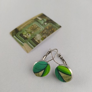 Absztrakt lógós fülbevaló , Ékszer, Fülbevaló, Lógó fülbevaló, Ékszerkészítés, MESKA