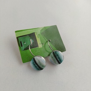 Csíkos francia kapcsos fülbevaló , Ékszer, Fülbevaló, Lógó fülbevaló, Ékszerkészítés, MESKA