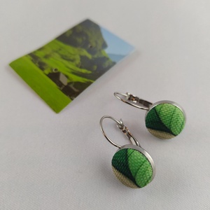 Absztrakt francia kapcsos fülbevaló, Ékszer, Fülbevaló, Lógó fülbevaló, Ékszerkészítés, MESKA