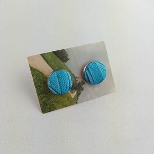 Csíkos bedugós fülbevaló, Ékszer, Fülbevaló, Pötty fülbevaló, Ékszerkészítés, MESKA