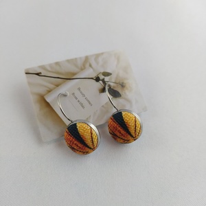 Absztrakt francia kapcsos fülbevaló , Ékszer, Fülbevaló, Lógó fülbevaló, Ékszerkészítés, MESKA