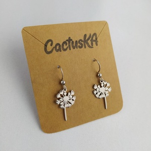 Pitypang lógós fülbevaló, Ékszer, Fülbevaló, Lógó fülbevaló, Ékszerkészítés, MESKA