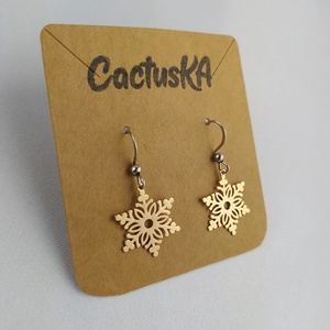 Hópehely lógós fülbevaló , Ékszer, Fülbevaló, Lógó fülbevaló, Ékszerkészítés, MESKA