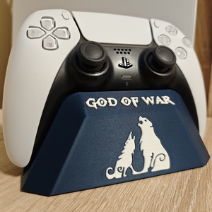 God of War Ragnarök stílusú DualSense kontroller tartó / állvány, Otthon & Életmód, Tárolás & Rendszerezés, Kontroller tartók, , MESKA