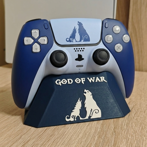 God of War Ragnarök stílusú DualSense kontroller tartó / állvány - otthon & életmód - tárolás & rendszerezés - kontroller tartók - Meska.hu