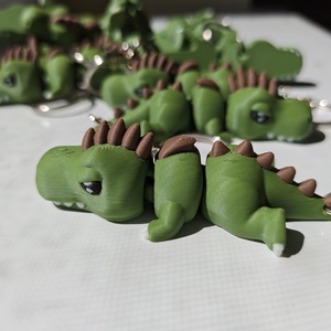 3D Nyomtatott Mozgó T-Rex Dino Kulcstartó, táska dísz (5 db) - táska & tok - kulcstartó & táskadísz - kulcstartó - Meska.hu