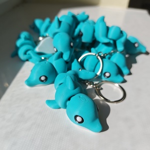 Mozgó Delfin 3D nyomtatott Kulcstartó � Mozgatható Táskadísz - táska & tok - kulcstartó & táskadísz - kulcstartó - Meska.hu