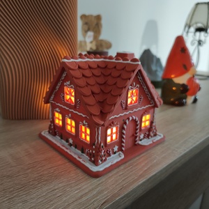 Karácsonyi meseház � Részletgazdag, világító LED kisház - Meska.hu