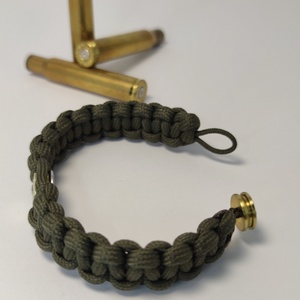 .30-06 Sprg 2-Lövetű Töltény paracord karkötő , Vadászékszer   - ékszer - karkötő - fonott karkötő - Meska.hu