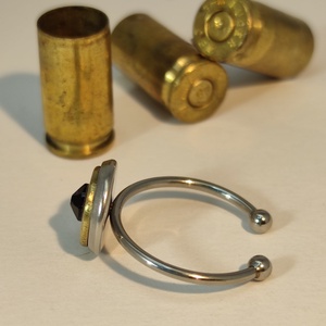 9 mm Luger Töltény gyűrű - ékszer - gyűrű - vékony gyűrű - Meska.hu