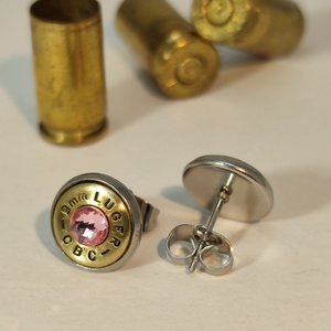 9mm Luger , Töltény fülbevaló - ékszer - fülbevaló - fülékszer - Meska.hu