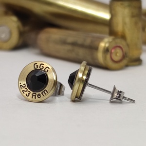 .223 Rem Töltény fülbevaló , Ékszer, Fülbevaló, Fülékszer, Ékszerkészítés, Újrahasznosított alapanyagból készült termékek, Meska
