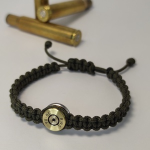 .30-06 Sprg 1-Lövetű paracord ládában, vadászajándék, Ékszer, Karkötő, Fonott karkötő, Csomózás, Ékszerkészítés, Meska