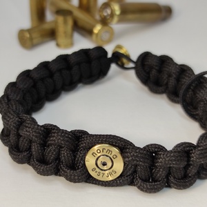  8x57 JRS 2-Lövetű Töltény paracord karkötő, Vadász ékszer - ékszer - karkötő - fonott karkötő - Meska.hu