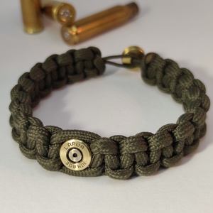 .308 Win 2-Lövetű Töltény paracord karkötő , Vadász ékszer   - Meska.hu
