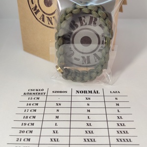 .30-06 Sprg 2-Lövetű Töltény paracord karkötő , Vadász ékszer   - ékszer - karkötő - fonott karkötő - Meska.hu
