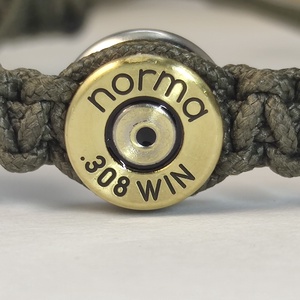 .308 Win 1-Lövetű Töltény paracord karkötő - ékszer - karkötő - fonott karkötő - Meska.hu