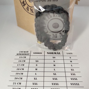 2-Lövetű Töltény paracord karkötő , Vadász ékszer   - ékszer - karkötő - fonott karkötő - Meska.hu