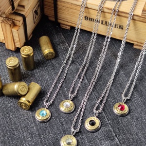 9 mm Luger Töltény nyaklánc, Ékszer, Fülbevaló, Pötty fülbevaló, Ékszerkészítés, Újrahasznosított alapanyagból készült termékek, MESKA