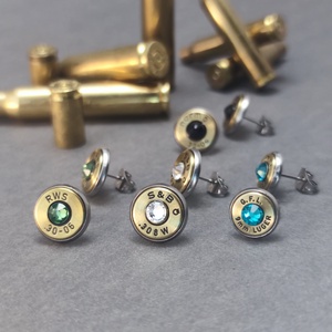 Töltény fülbevaló - Meska.hu