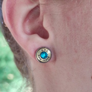 Töltény fülbevaló - ékszer - fülbevaló - pötty fülbevaló - Meska.hu