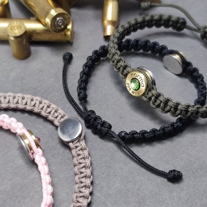 Női Töltény microcord, 1-lövetű karkötő - ékszer - fülbevaló - pötty fülbevaló - Meska.hu