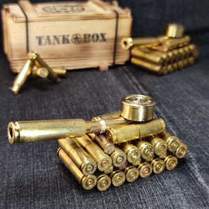 Töltény Tank ládában, Művészet, Militária, Katonai felszerelések, Újrahasznosított alapanyagból készült termékek, MESKA