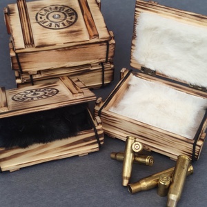 Női lőszeresláda, Töltény ékszer tartó, M méret, Ékszer, Ékszertartó, Ékszerdoboz, Famegmunkálás, Ékszerkészítés, MESKA