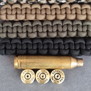  Töltény paracord karkötő, 1-lövetű MAX Vadászékszer - ékszer - karkötő - fonott karkötő - Meska.hu